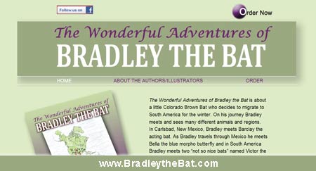 Bradley the Bat website